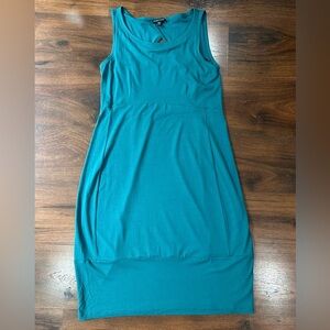 Eileen Fisher Women's Green Sleeveless Casual Dress Size XS  Rayon